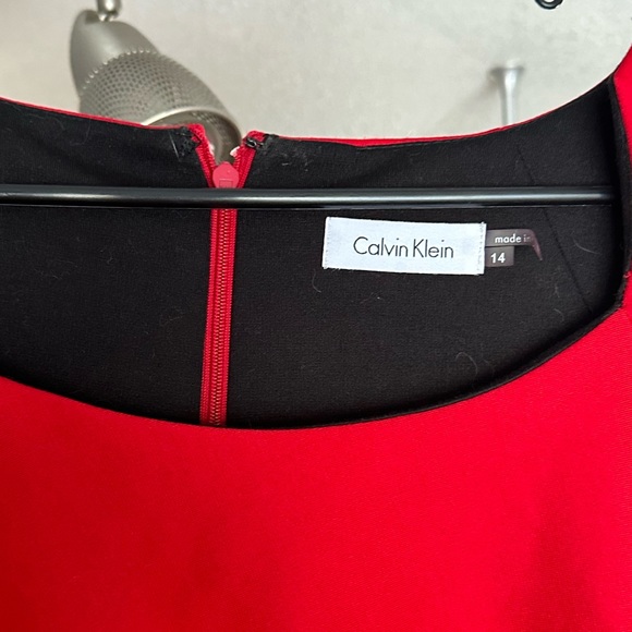 Red, Calvin Klein Dress - Picture 3 of 3